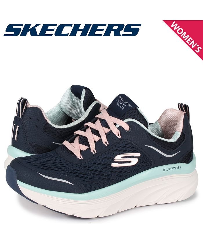 クーポン開催中 スケッチャーズ Skechers スニーカー レディース Dlux Walker Infinite Motio ネイビー Nvlb スケッチャーズ Skechers Magaseek