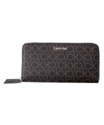 Calvin Klein(カルバンクライン)/Calvin Klein　K60K606560　ラウンドファスナー長財布/ダークブラウン系