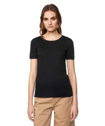 BENETTON (women)(ベネトン（レディース）)/ループロゴクルーネック半袖Tシャツ・カットソー/ブラック