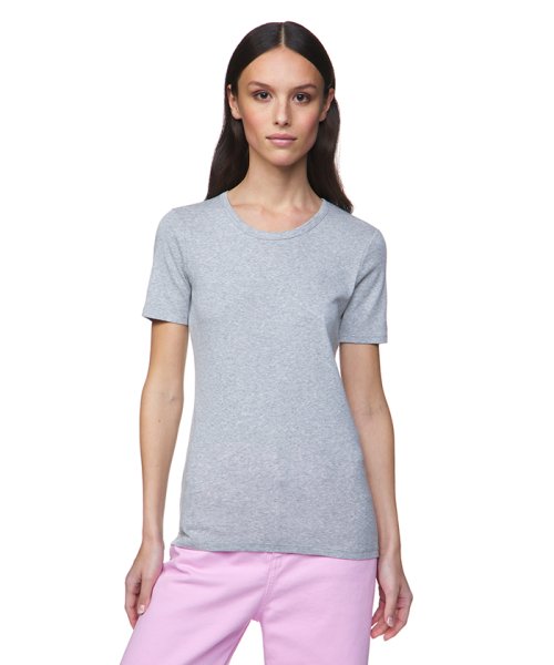 BENETTON (women)(ベネトン（レディース）)/ループロゴクルーネック半袖Tシャツ・カットソー/グレー