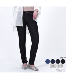 W.heart(ダブルハート)/新感覚！岡山のジーンズメーカーが本気で開発した『脚に馴染む驚異のストレッチジーンズ(ロング)』/ブラック