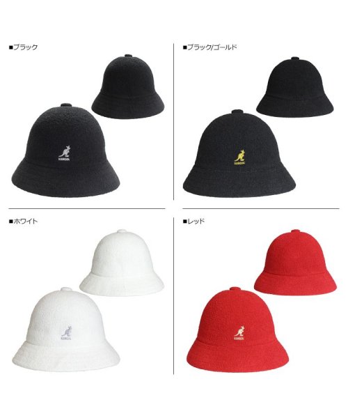 KANGOL(KANGOL)/カンゴール KANGOL ハット キャップ 帽子 バケットハット メンズ レディース BERMUDA CASUAL ブラック ホワイト レッド 黒 白 1951/レッド