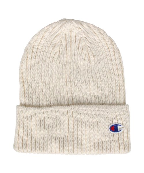 CHAMPION(チャンピオン)/チャンピオン Champion ニット帽 ニットキャップ ビーニー メンズ レディース 無地 KNIT CAP ブラック アイボリー グレー ネイビー レッド /アイボリー