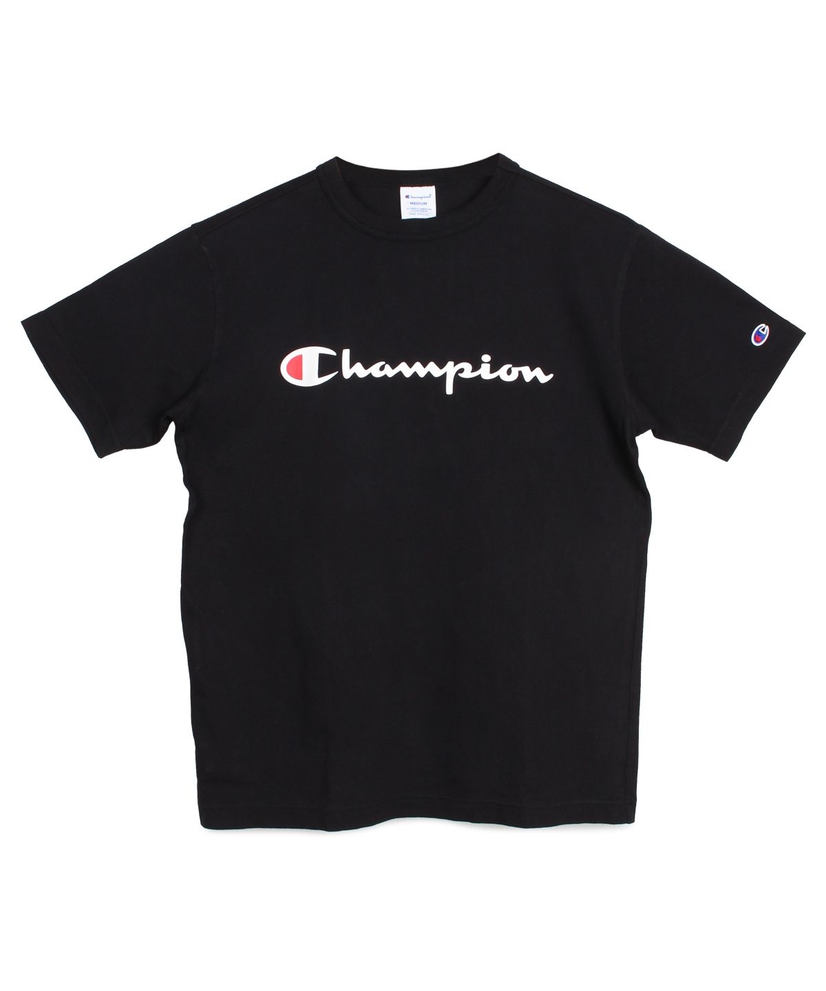 チャンピオン Champion Tシャツ 半袖 メンズ レディース T－SHIRT ブラック ホワイト グレー ネイビー 黒 白  C3－P302'(503190399) | チャンピオン(Champion) - MAGASEEK