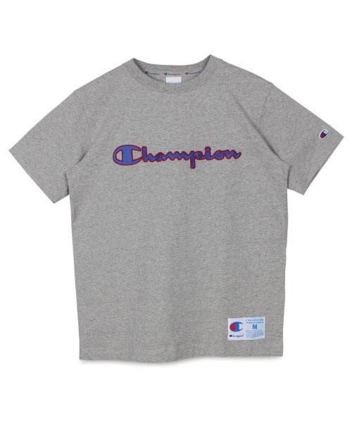 CHAMPION(チャンピオン)/チャンピオン Champion Tシャツ 半袖 メンズ レディース T－SHIRT ブラック ホワイト グレー ブルー 黒 白 C3－Q301'/グレー