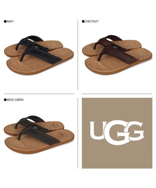 クーポン開催中 Ugg アグ サンダル ビーチサンダル シーサイド フリップ フロップ メンズ Seaside Flip Flop ネイビー ブラウン グリーン アグ Ugg Magaseek