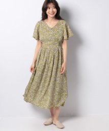 セール 50 Off 花柄 ウエストシャーリングワンピース オリーブデオリーブ Olive Des Olive Magaseek