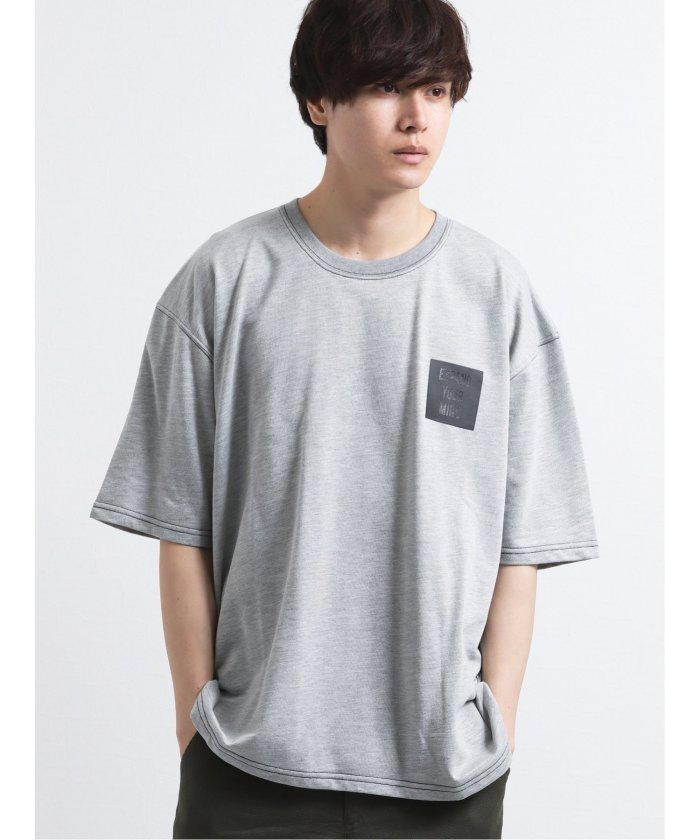 セール セマンティックデザイン Semanticdesign ミニ裏毛エンボス加工クルーネック半袖bigtシャツ 503246420 Magaseek