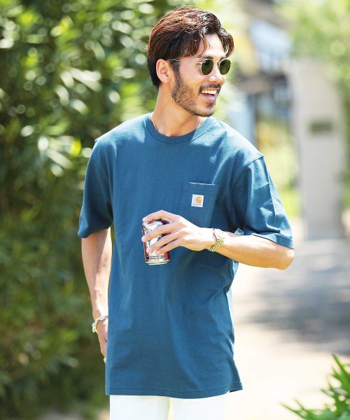 Carhartt カーハート ポケット Tシャツ Tシャツ メンズ ティーシャツ 半袖 クルーネック ビッグシルエット ビッグ ジギーズショップ Jiggys Shop Magaseek