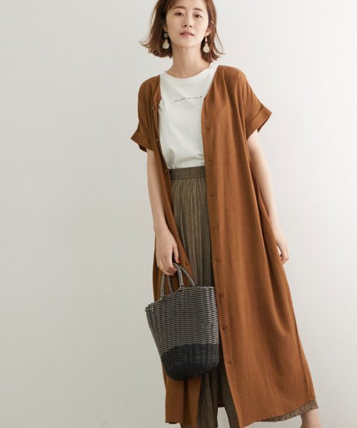 セール 2way 麻レーヨンvネックワンピース ロペピクニック Rope Picnic Magaseek