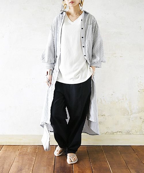 綿ビスコース3wayセンターラインパンツ M L Ll レディース 春夏秋冬 ボトム パンツ ベージュ ラベンダー ブラック 3way ストレート テーパー アンドイット And It Magaseek