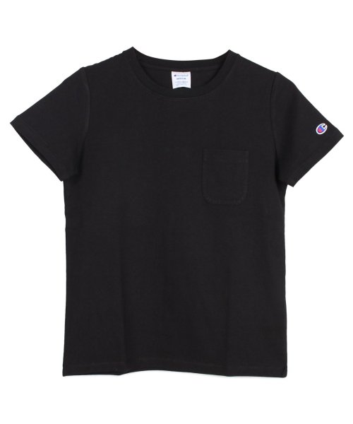 チャンピオン Champion Tシャツ 半袖 レディース ポケット Pocket T Shirt ブラック ホワイト グレー ブラウン カーキ オフ ピンク チャンピオン Champion Magaseek