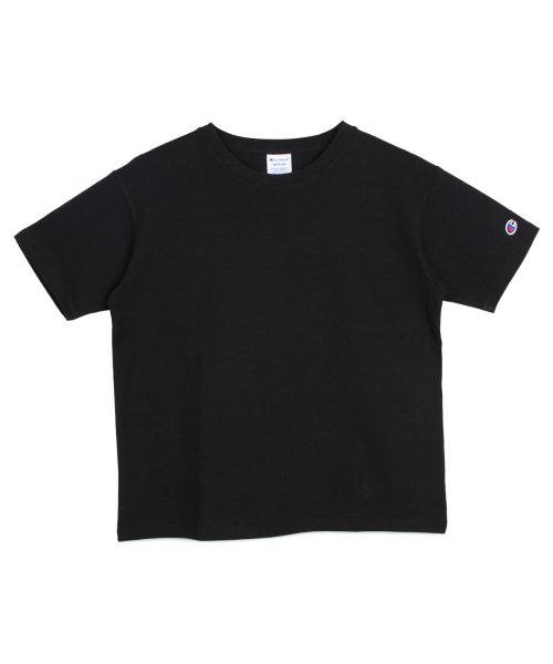 CHAMPION(チャンピオン)/チャンピオン Champion Tシャツ 半袖 レディース CREW NECK T－SHIRT ブラック ホワイト グレー ブラウン 黒 白 CW－M322'/ブラック