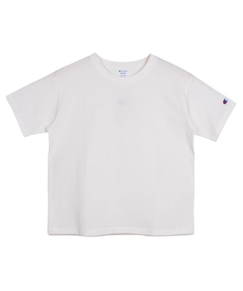 CHAMPION(チャンピオン)/チャンピオン Champion Tシャツ 半袖 レディース CREW NECK T－SHIRT ブラック ホワイト グレー ブラウン 黒 白 CW－M322'/ホワイト