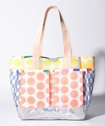 tsumori chisato CARRY(ツモリチサトキャリー)/ブロックドット　トートバッグ/オレンジ