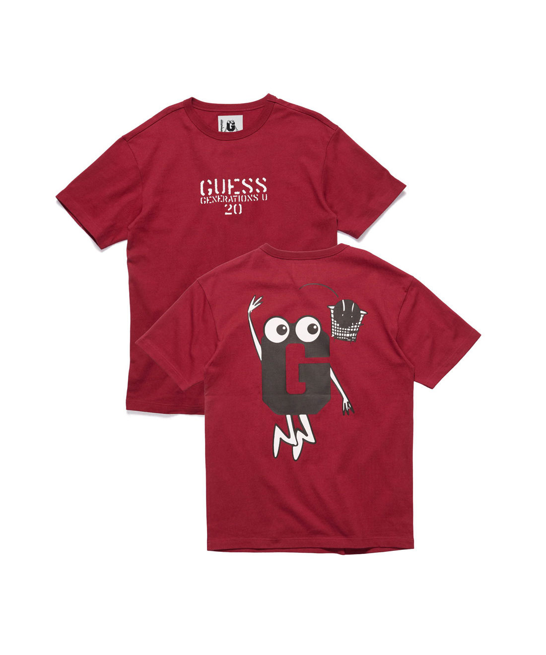 guess red tee