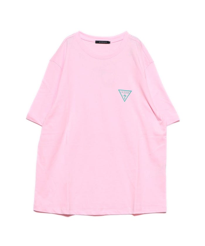 guess pink tee
