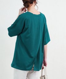 Fizz(フィズ)/【2020新作】カットポンチ　2wayオーバーラップTシャツ mitis SS/ブルー