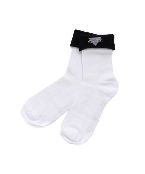 ニコ プチ6月号掲載 2way折返しクルーソックス 初夏 アルジー Algy Magaseek