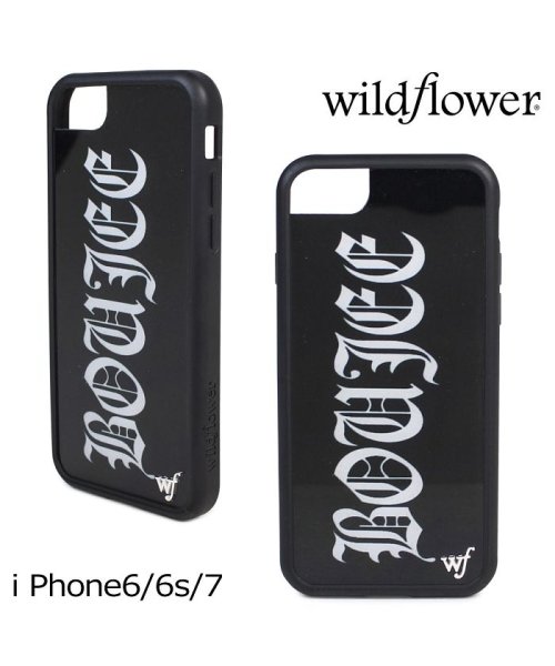 wildflower(ワイルドフラワー)/wildflower ワイルドフラワー iPhone 8 7 6 6s ケース スマホ 携帯 アイフォン レディース ブラック 黒 BOUJ /その他