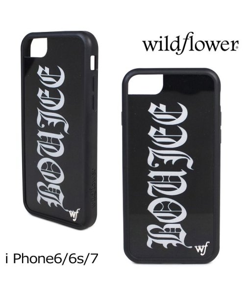 Wildflower ワイルドフラワー Iphone 8 7 6 6s ケース スマホ 携帯 アイフォン レディース ブラック 黒 Bouj ワイルドフラワー Wildflower Magaseek