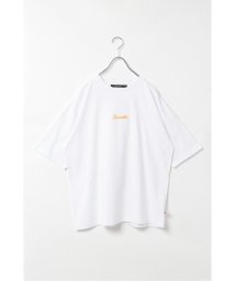 VENCE　EXCHANGE(ヴァンス　エクスチェンジ)/USAコットンフロント刺繍Tシャツ/ホワイト