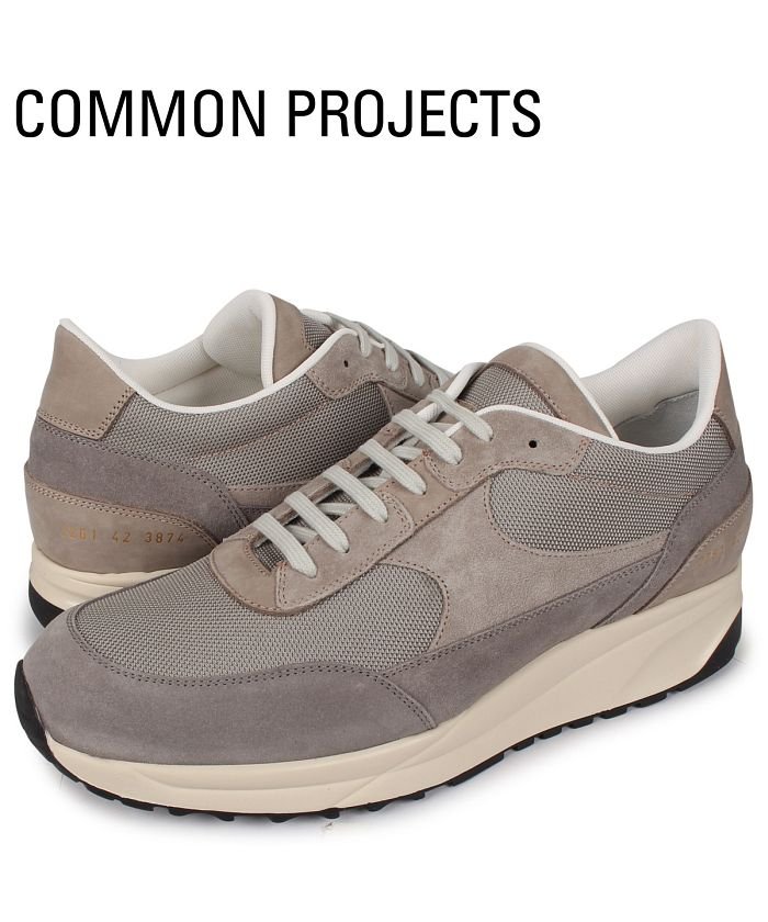 コモンプロジェクト Common Projects トラック クラシック スニーカー メンズ Track Classic Multi Material グレー コモンプロジェクト Commonprojects Magaseek