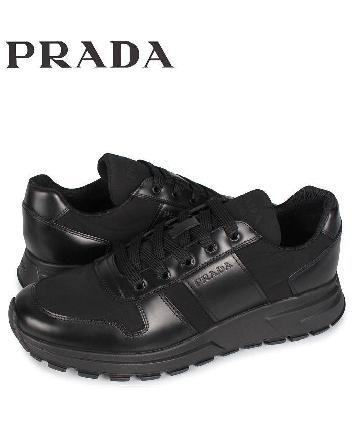 プラダ PRADA スニーカー メンズ PRAX 01 SNEAKER NYLON ブラック 黒 4E3463'