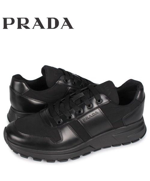 プラダ(PRADA) |プラダ PRADA スニーカー メンズ PRAX 01 SNEAKER NYLON ブラック 黒  4E3463'(503190740) - MAGASEEK