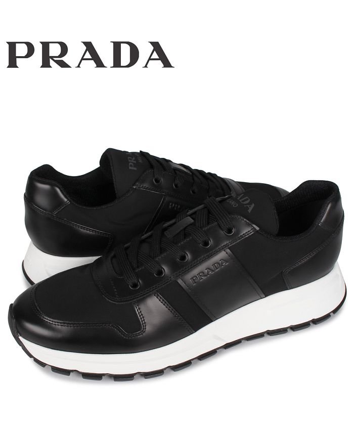 プラダ Prada スニーカー メンズ Prax 01 Sneaker Nylon ブラック 黒 4e3463 プラダ Prada Magaseek
