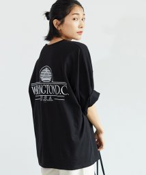 coca(コカ)/バックプリント英字ロゴ Tシャツ/BLACK