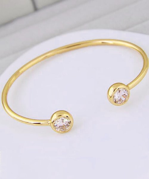 セール バングル レディース ラインストーン ブレスレット ゴールド バングル シルバー アクセサリー シンプル ジュエリー おしゃれ ミニミニストア Miniministore Magaseek