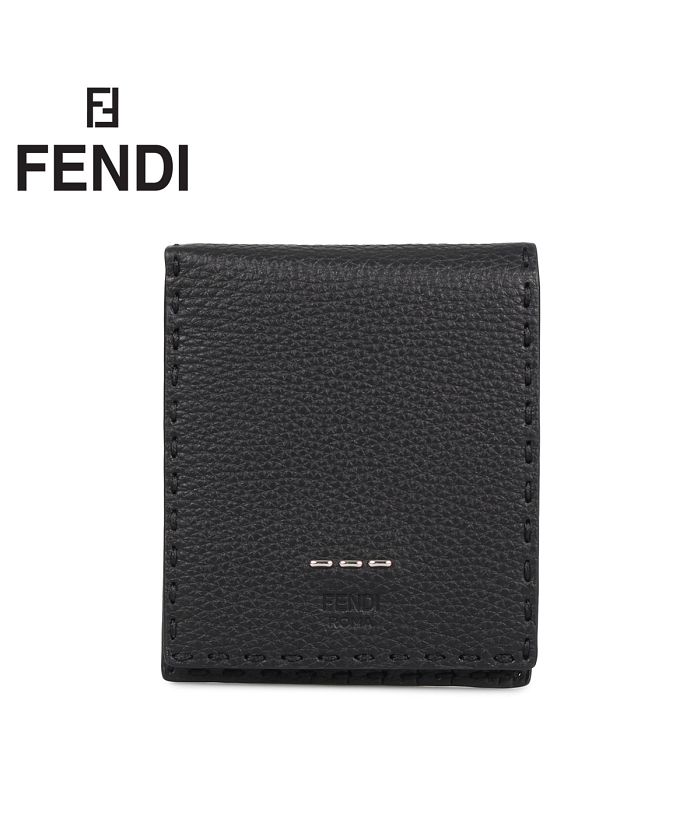 フェンディ FENDI 財布 二つ折り メンズ SELLERIA CUOIO ROMA 8CC WALLET ブラック 黒 7M0193 [1/6  新入荷]
