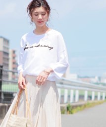 reca(レカ)/筆記体ロゴTシャツ/オフホワイト系3