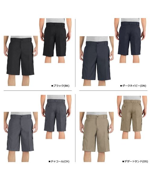 ディッキーズ Dickies ディッキーズ Dickies ハーフパンツ パンツ ショートパンツ メンズ 13inch Relaxed Fit Cargo Shor ブラック ダーク ネイビ Magaseek