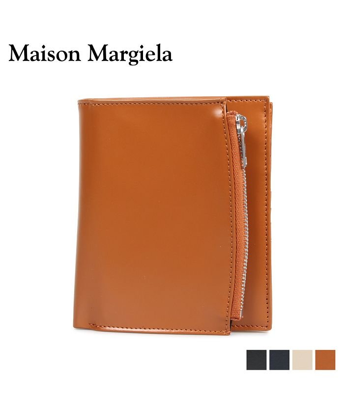 メゾンマルジェラ Maison Margiela 財布 二つ折り メンズ レディース Bi Fold Wallet ブラック ネイビー ベージュ ブラウン 黒 メゾンマルジェラ Maisonmargiela Magaseek