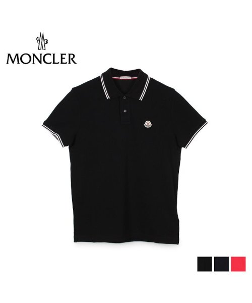 モンクレール Moncler ポロシャツ 半袖 メンズ Polo Shirts ブラック ネイビー レッド 黒 043 99 モンクレール Moncler Magaseek