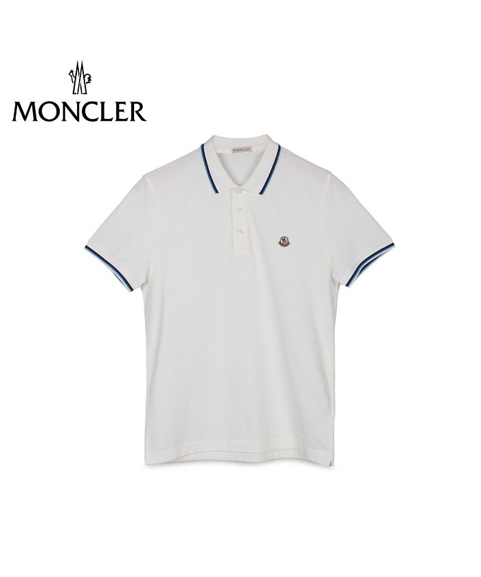モンクレール MONCLER ポロシャツ 半袖 メンズ POLO SHIRTS ホワイト白