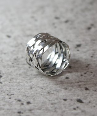MAISON mou/【YArKA/ヤーカ】silver925 weave motif ring[ori]/シルバー925織りモチーフリング/503267814