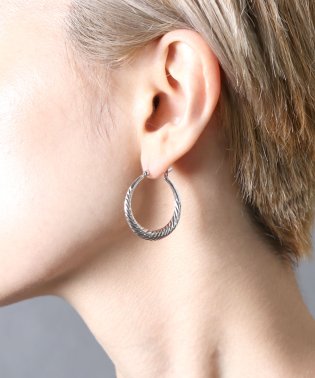 MAISON mou/【YArKA/ヤーカ】silver925 twist design pole pierce/ツイストデザインピアス シルバー925 /503267815