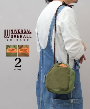 UNIVERSAL OVERALL/ユニバーサルオーバーオール 巾着バッグ ミニショルダーバッグ ナイロンツイル バイカラー/503267898