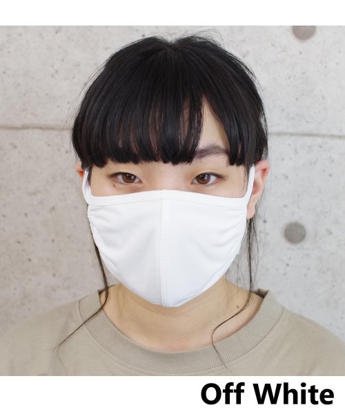 Fizz(フィズ)/【2020新作】洗える立体布マスク 男女兼用 ファッションマスク  ECO MASK 接触冷感/オフホワイト