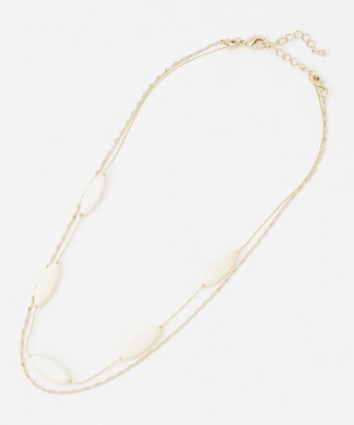 レイヤードシェルドロップ ネックレス 組曲 Kumikyoku Magaseek