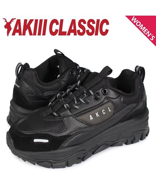 クーポン開催中 アキクラシック Akiii Classic アーバントラッカー スニーカー ダッドシューズ レディース 厚底 Urbantracker ブラック 黒 Akc00 アキクラシック Akiiiclassic Magaseek