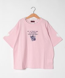 Lovetoxic(ラブトキシック)/リトルポニー衿レースTシャツ/ピンク