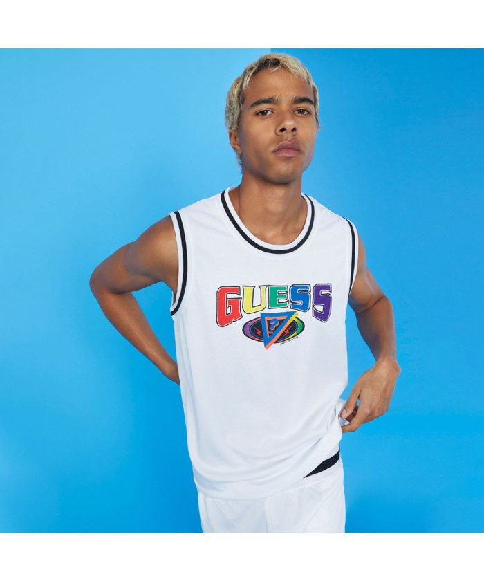 セール ゲス Guess Guess X J Balvin Basketball Jersey Pure White ゲス Guess Magaseek