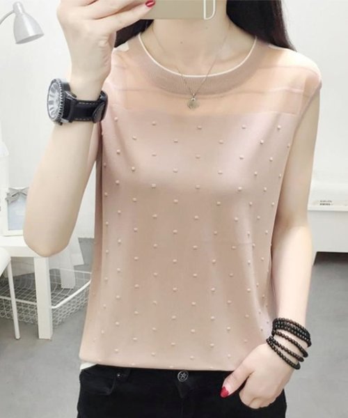 ノースリーブtシャツ レディース 大きめ カジュアル インナー ゆたっり セイヘイショップ Seiheishop Magaseek