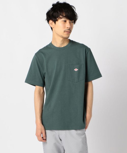 GLOSTER(GLOSTER)/【DANTON/ダントン】ポケット付Tシャツ JD－9041/ダークグリーン