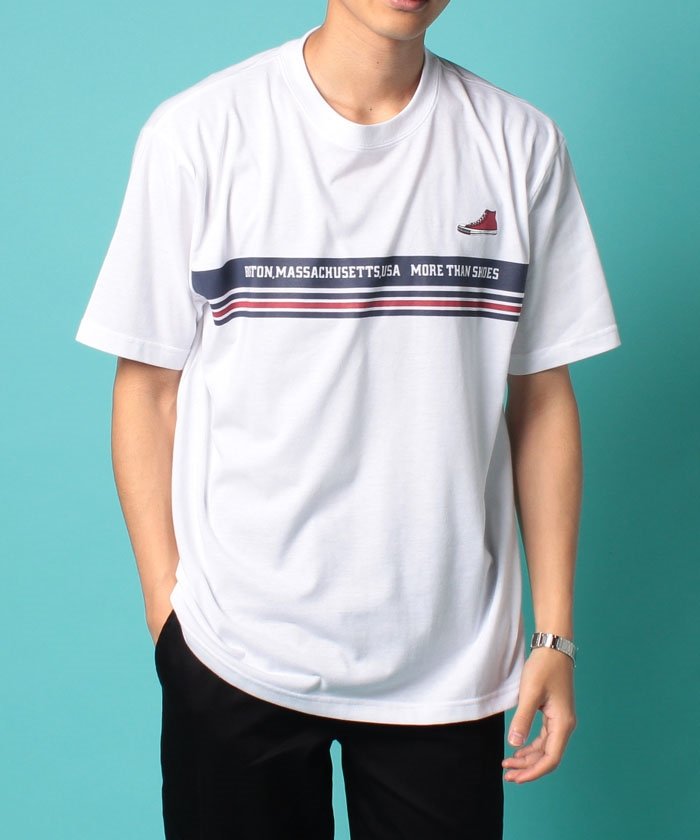 Converse コンバース 大きいサイズ パネルボーダー 半袖tシャツ 大きいサイズのマルカワ Marukawa Magaseek