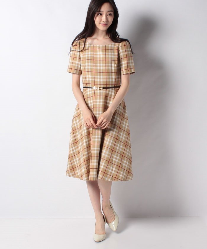 セール タータンチェックワンピース レッセ パッセ Laisse Passe Magaseek